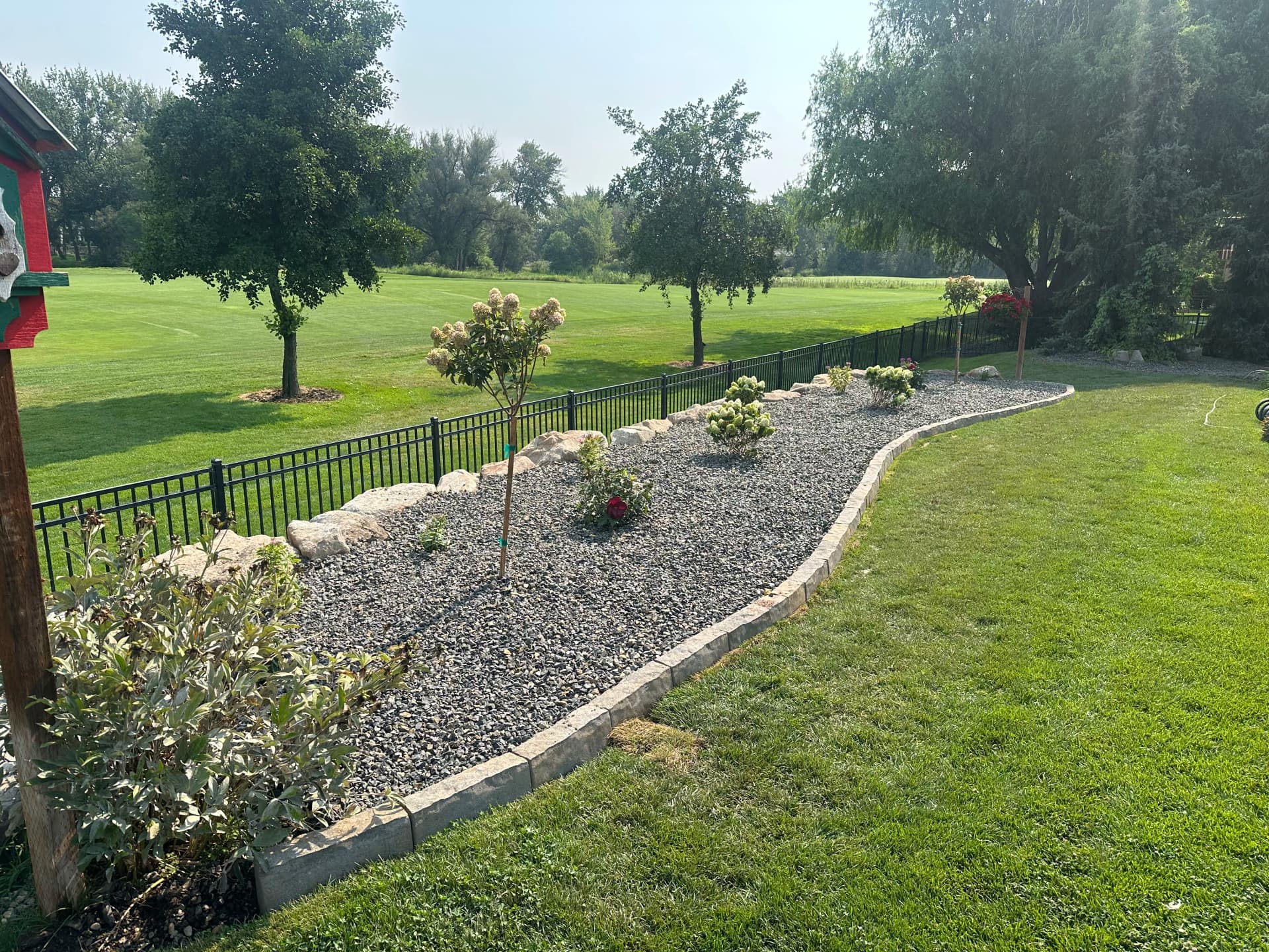 Gallery photos for Boulder Wall and Landscape Installation in Eagle ID: Image #1