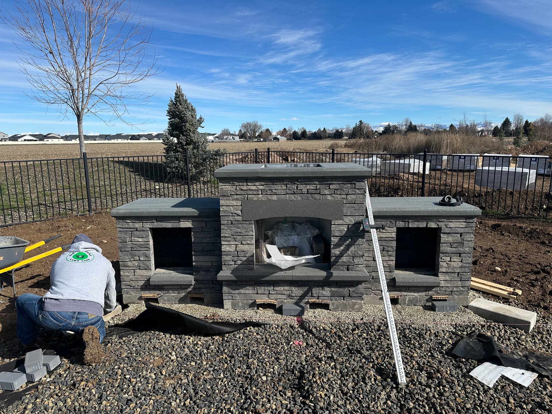 Gallery photos for Crafting a Cozy Stone Fireplace in Nampa: Image #3