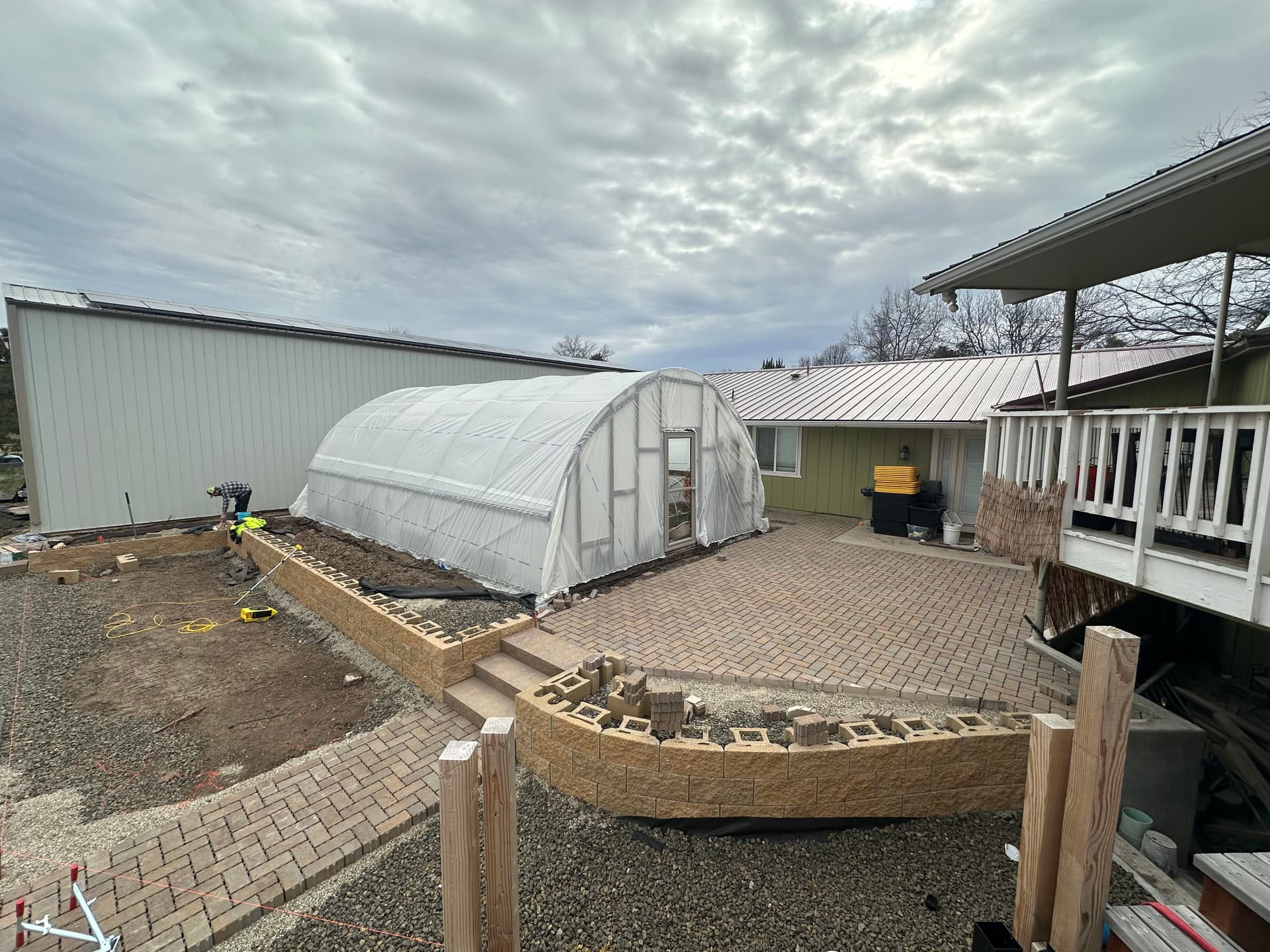 Pathways and Patios Installation in Progress