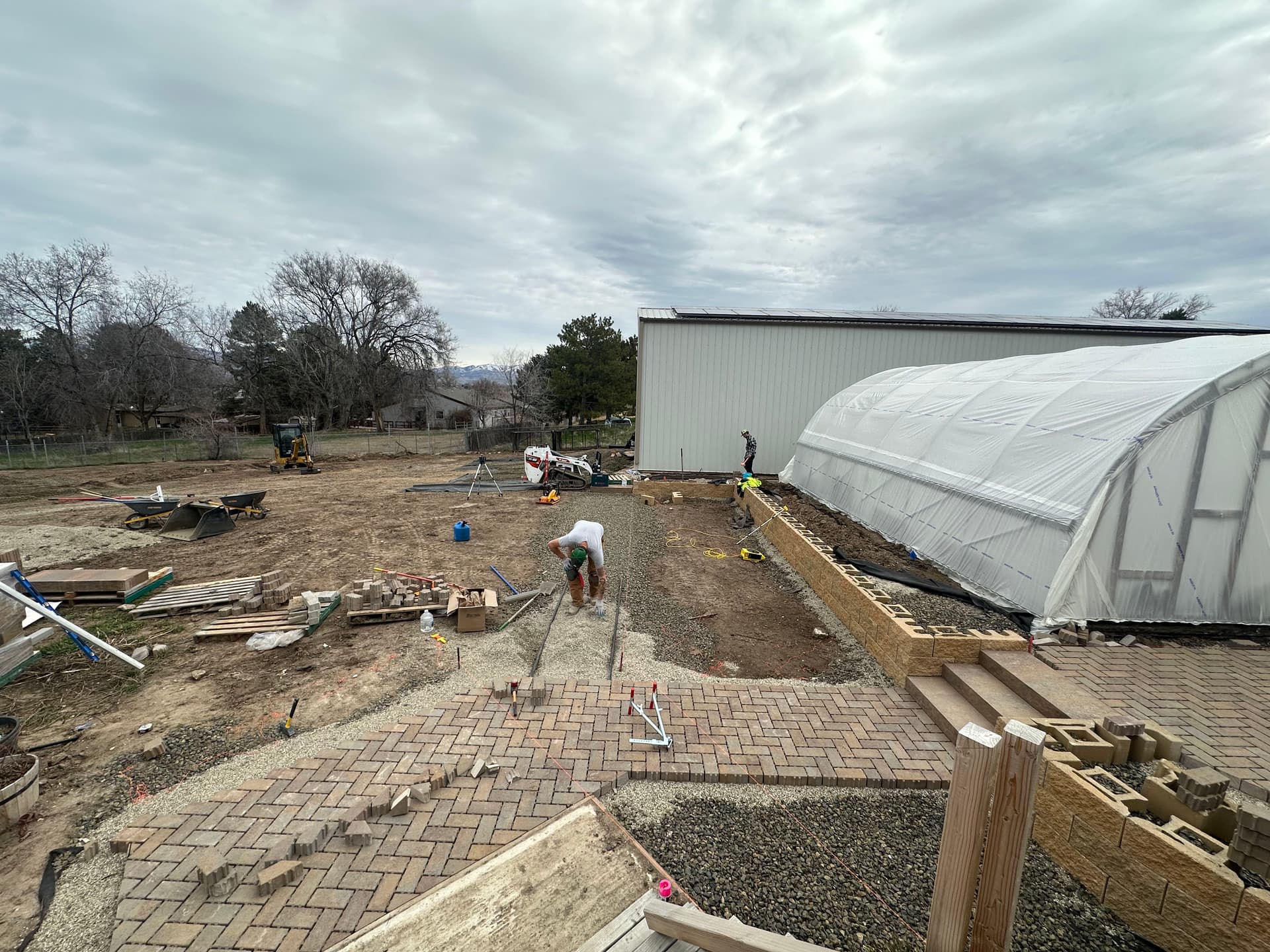 Pathways and Patios Installation in Progress