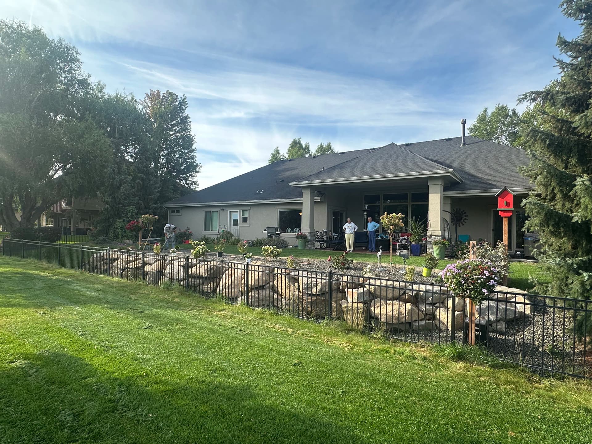 Gallery photos for Boulder Wall and Landscape Installation in Eagle ID: Image #3