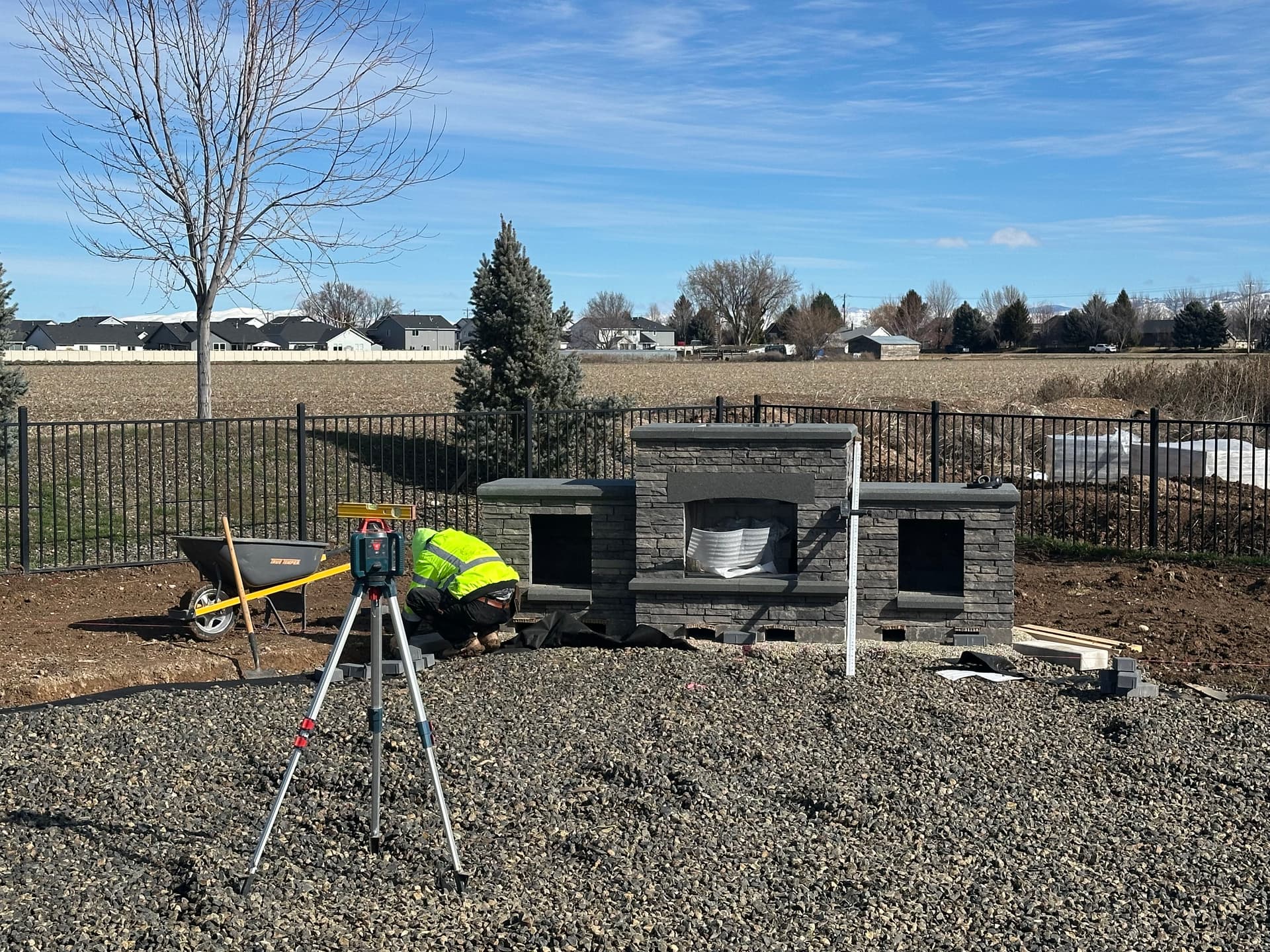 Gallery photos for Crafting a Cozy Stone Fireplace in Nampa: Image #2