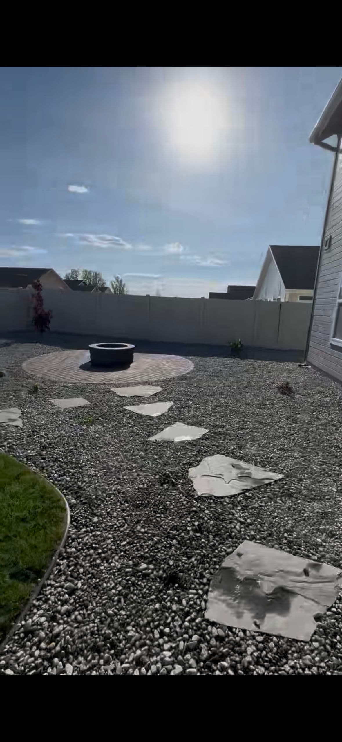 Project Cozy Backyard Oasis with Fire Pit and Lush Lawn image