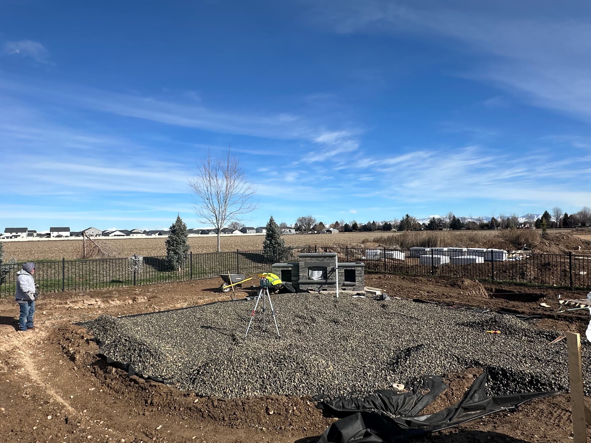 Gallery photos for Crafting a Cozy Stone Fireplace in Nampa: Image #1