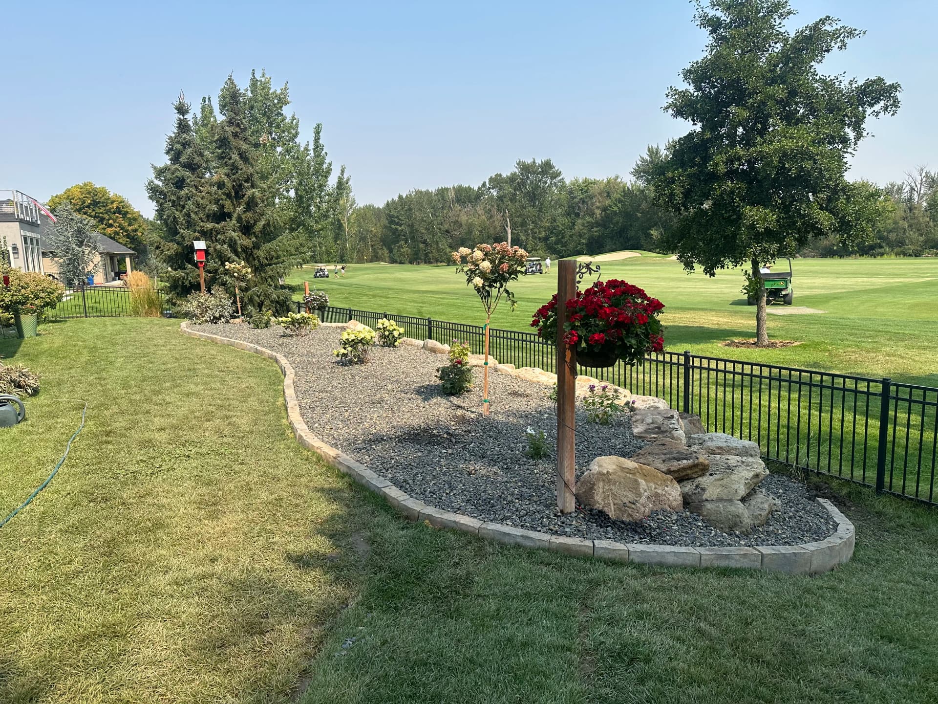Gallery photos for Boulder Wall and Landscape Installation in Eagle ID: Image #2