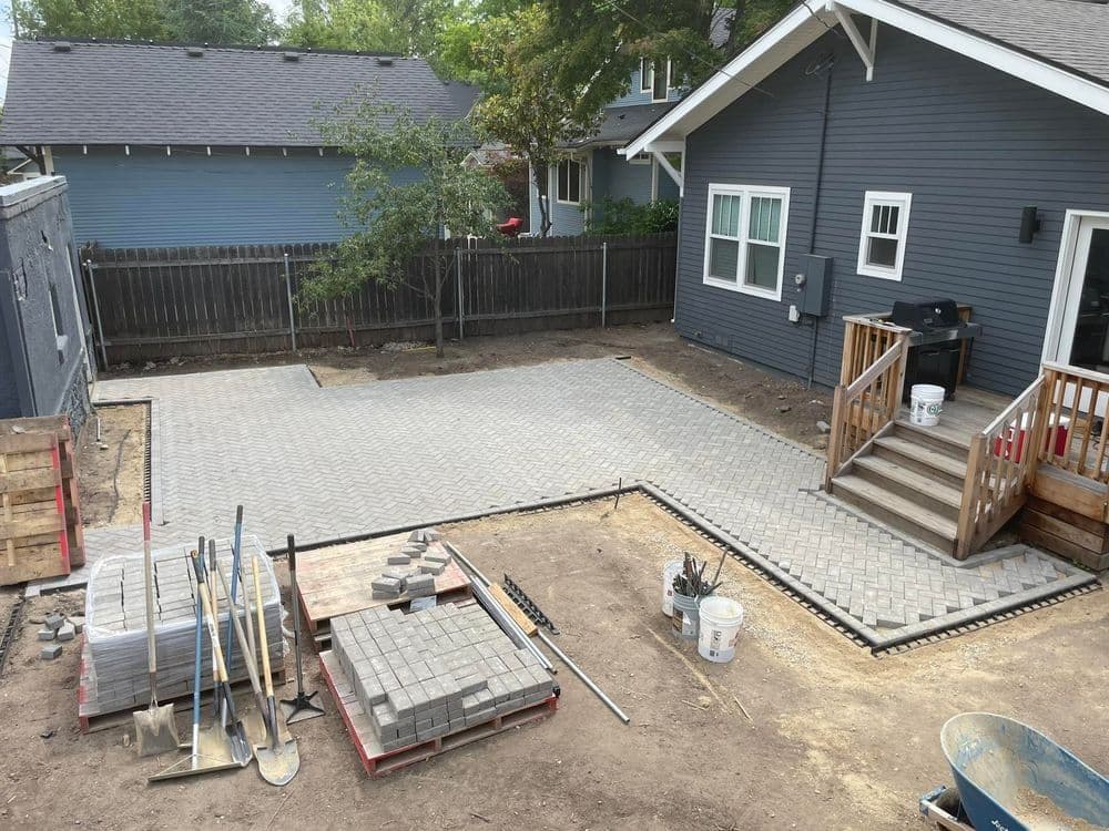 Gallery photos for Backyard Upgrade with Paver Patio: Image #3