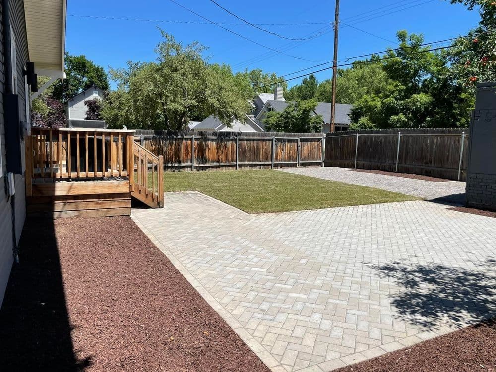 Gallery photos for Backyard Upgrade with Paver Patio: Image #1