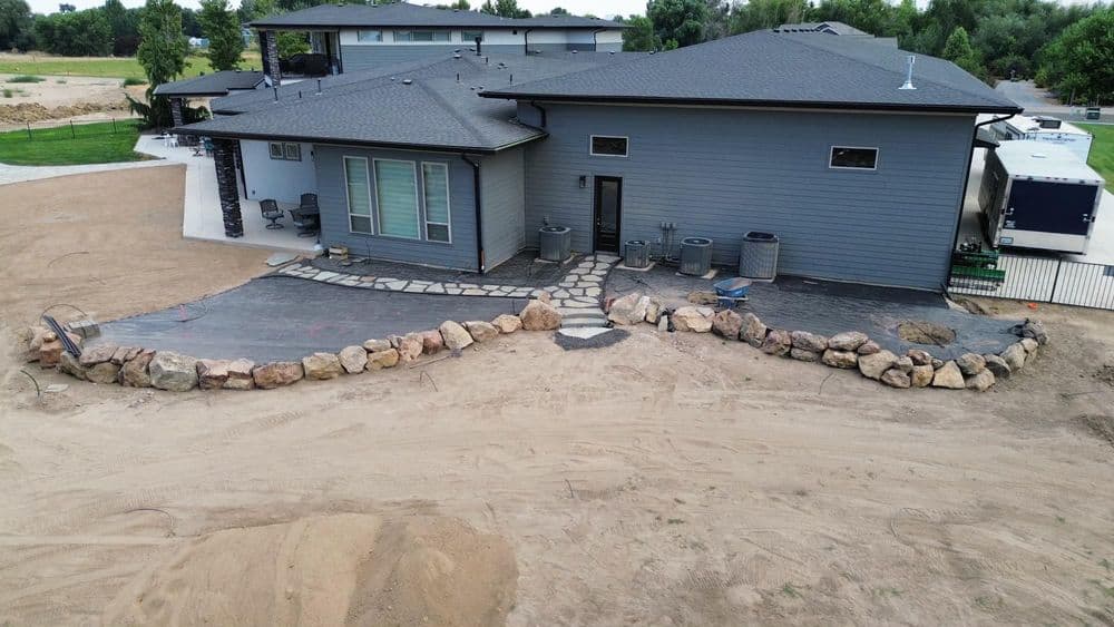 Gallery photos for Contemporary Stone Pathway Installation in Nampa: Image #4