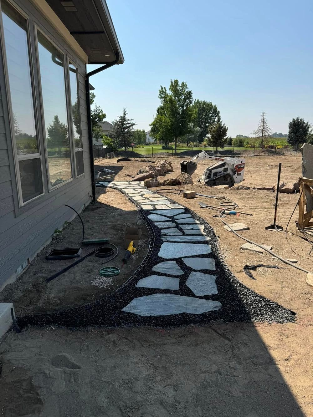 Gallery photos for Contemporary Stone Pathway Installation in Nampa: Image #5